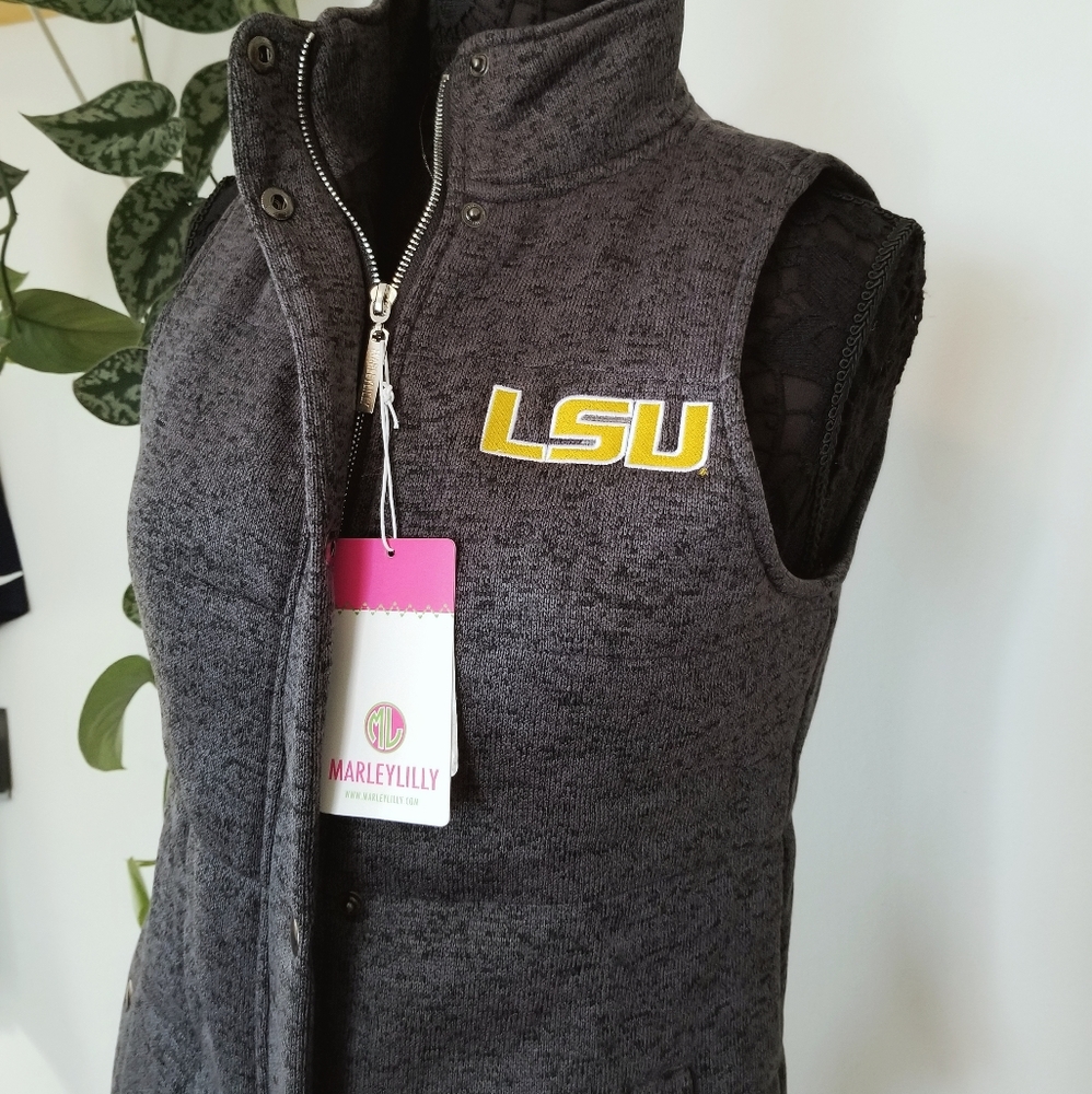 LSU Embroidered Sweater Vest